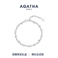 AGATHA 浪漫星辰银手链女 星河流苏