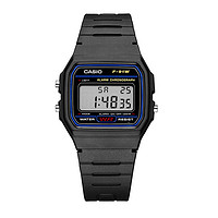 CASIO 卡西欧 手表复古学生电子小方表F-91W-1