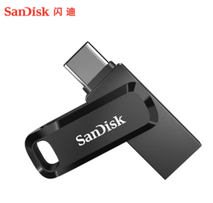 27日20点月黑风高！SanDisk 闪迪 高速至尊酷柔系列 SDDDC3-064G-Z46 USB 3.1 U盘 黑色 64GB USB-A/Type-C双口