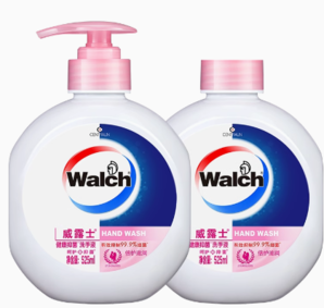 Walch 威露士 健康抑菌洗手液补充装倍护滋润525ml*2