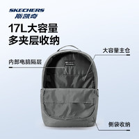 SKECHERS 斯凯奇 简约双肩背包大容量户外出行通勤包L224U144