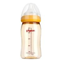 Pigeon 贝亲 经典自然实感系列 AA75 PPSU奶瓶 240ml 黄色 M 3月+