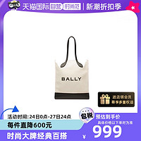 BALLY 巴利 女士BAR KEEP ON NS系列织物配皮手提包托特包