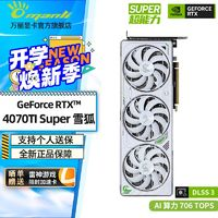 万丽 GeForce RTX 4070Ti SUPER 16G 雪狐全新电脑台式机独立显卡