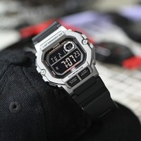 CASIO 卡西欧 男士小方块石英腕表 WS-1400H-1BVPF