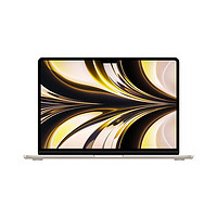 Apple 苹果 MacBook Air 2022款 M2 芯片版 13.6英寸 轻薄本 星光色（M2 8核、核芯显卡、16GB、256GB)