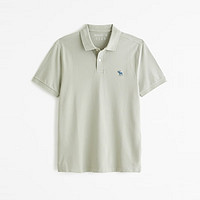 Abercrombie & Fitch 男装 24春夏新款纯色通勤短袖polo衫 KI124-4104