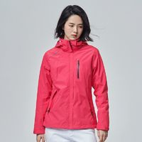 TOREAD 探路者 冲锋衣秋冬款三合一女式户外两件套抓绒登山服TAWH92201