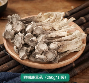 炖汤、红烧！鲜珥家 鲜嫩鹿茸菇干货250g