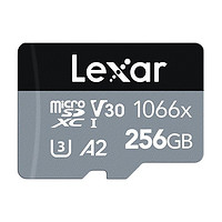 Lexar 雷克沙 MicroSD存储卡 256GB（UHS-I、V30、A2)