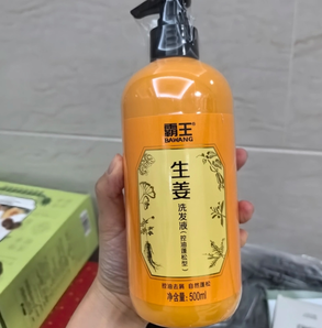 强韧发根！BAWANG 霸王 生姜控油蓬松强韧发根洗发露 500ml