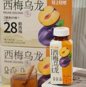 刮油减重！轻上 0添加蔗糖0脂西梅乌龙茶 /柠檬茶 245ml*10瓶