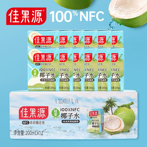 Goodfarmer 佳果源 泰国原装进口100%NFC椰子水 200mL*12盒