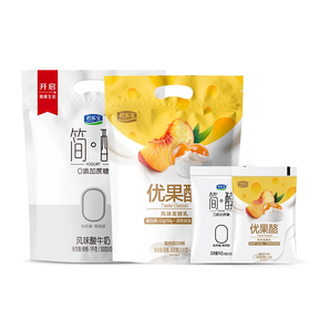 君乐宝 简醇 0蔗糖风味酸牛奶mini装100g*10袋+优果酪100g*10袋