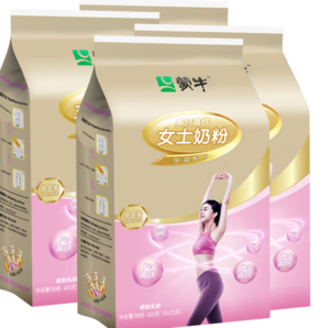 MENGNIU 蒙牛 铂金装高钙高铁奶粉奶独立小包装 400g*4袋（送麦片+礼袋