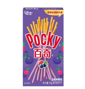 PLUS会员！glico 格力高 百醇百奇系列 涂层饼干棒 百奇蓝莓树莓