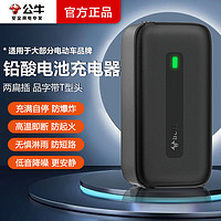 BULL 公牛 雅迪电动车电瓶充电器防爆防过充60v72V爱玛台铃小刀铅酸通用