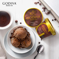 GODIVA 歌帝梵 72%可可黑巧克力冰淇淋90g单杯装