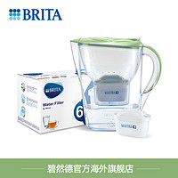 BRITA 碧然德 滤水壶去水垢2.4L净水器1壶8滤芯限量