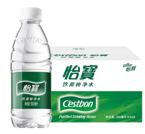 C'estbon 怡宝 饮用水 纯净水 350ml*24瓶 整箱装