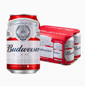 Budweiser 百威 经典醇正啤酒330ml*6听