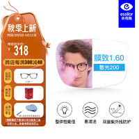 essilor 依视路 1.60爱赞全晰钻晶膜致送镜框