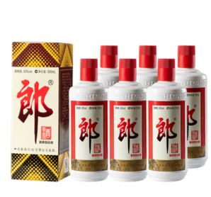 PLUS会员！LANGJIU 郎酒 郎牌郎酒 53度 酱香型 500ml*6瓶