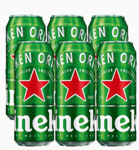 Heineken 喜力 经典啤酒500ml*6罐