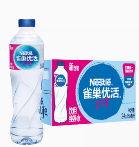 百亿补贴！Nestlé Pure Life 雀巢优活  纯净水 550ml*24瓶