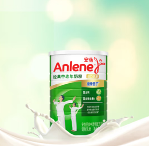 20点！PLUS会员！Anlene 安怡 经典中老年配方奶粉 800g