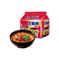 康师傅 方便面 大食袋红烧牛肉面 600g 120g×5袋装