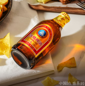 TSINGTAO 青岛啤酒 金质小棕金 低温酿造 296ml*24瓶