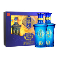 景芝 一品景芝蓝淡雅礼盒 芝麻香高度白酒 52度 500ml*2瓶 中秋礼盒