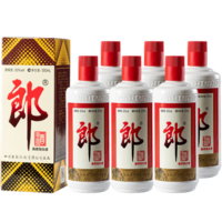 PLUS会员！LANGJIU 郎酒 郎牌郎酒 500ml*6瓶酱香型高度白酒 53度  口粮酒中秋送礼