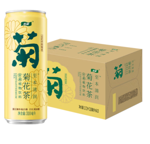 PLUS会员！C'estbon 怡宝 至本清润菊花茶植物饮料CAN装  310ml*12罐