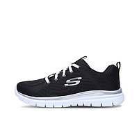 SKECHERS 斯凯奇 Graceful Get Connected 女子跑鞋 12615/BKW 黑色/白色 38