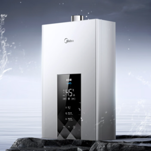 PLUS会员！Midea 美的 耀夜系列 JSQ30-MK6 强排式燃气热水器 16L