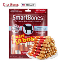 SmartBones 宠物狗狗零食磨牙棒 烧烤串烧(鸡肉味)-12支装