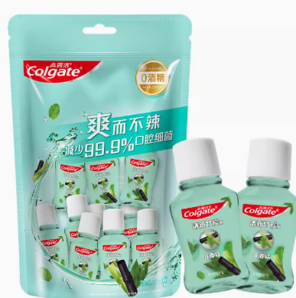 Colgate 高露洁 竹炭薄荷便携漱口水 20ml*10瓶