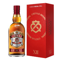 CHIVAS 芝华士 12年苏格兰 调和型威士忌 1000ml 礼盒装