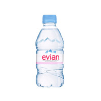 evian 依云 法国进口evian依云弱碱性饮用天然矿泉水500ml*5整箱