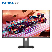 PANDA 熊猫 27英寸4K 144Hz高刷屏 Fast IPS 1msGTG 140%sRGB高色域 升降旋转 游戏电竞电脑显示器 F27U5