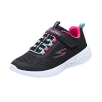 SKECHERS 斯凯奇 GO RUN 600 女童休闲运动鞋 82007L 黑色/多彩色 27.5