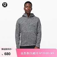 lululemon 丨Welterweight 男士拉链连帽衫 LM3CI4S 杂色银滴/黑 M