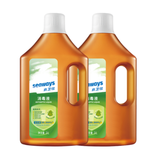 水卫仕（seaways）家用消毒液1L 杀菌衣物地板玩具宠物用品等除菌液 杀菌率99.99% 【松木清香】1L*2瓶