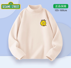 Sesame Street 芝麻街 秋冬款男童德绒打底衫