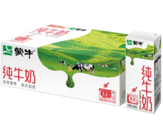 MENGNIU 蒙牛 纯牛奶全脂灭菌乳 200ml×24包