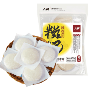 人民食品 糯米糍粑400g 四川特产手工年糕早餐半成品