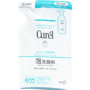 珂润（Curel）保湿洁颜泡沫130ml补充装 氨基酸洗面奶 礼物 成毅代言