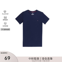 TOMMY HILFIGER 男士圆领短袖T恤 09T3139 藏蓝色 L